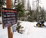 Beacon check stations set up at key trailheads