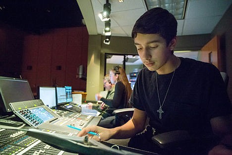 &lt;p&gt;Sam Cuentas, 15, is one of the sound monitors for the play which has its opening night on Friday the 27th. He monitors the sound for microphones, the band, &quot;pretty much anything that comes out of the speakers,&quot; Cuentas said.&lt;/p&gt;