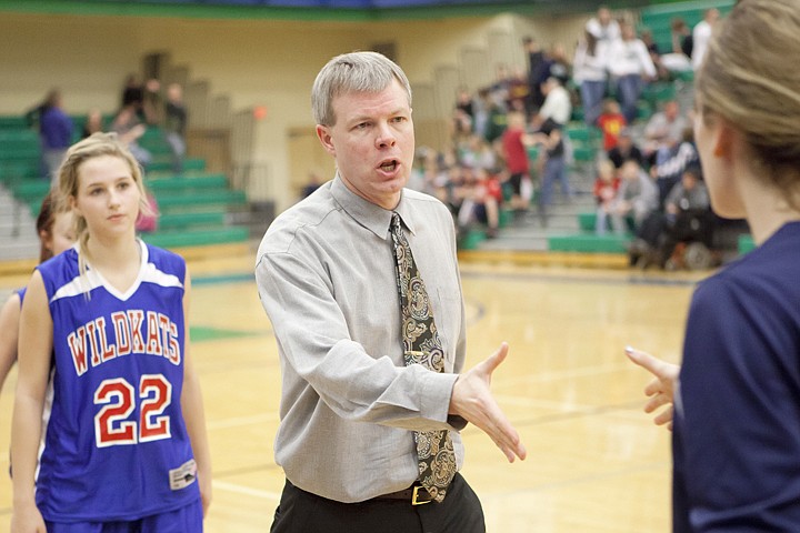 &lt;p&gt;Columbia Falls head coach Cary Finberg greets Glacier girl's
coach Kris Salonen and Wolfpack players after a game at Glacier
High School earlier this year.&#160;&lt;/p&gt;