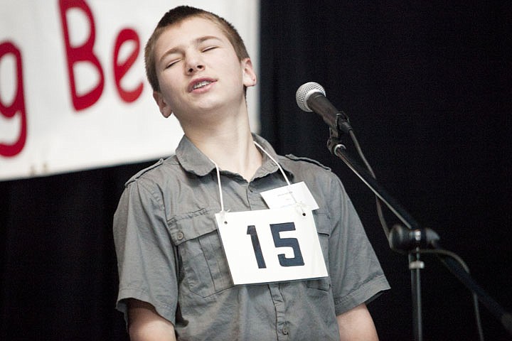 &lt;p&gt;Tucker Nadeau of Swan River School reacts after misspelling &#147;bratwurst&#148; during the 2012 Flathead County Spelling Bee at Flathead High School. Nadeau, a sixth-grader, took second place in the spelling bee.&lt;/p&gt;
&lt;p&gt;&#160;&lt;/p&gt;