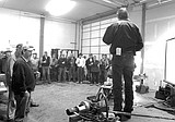 Saddlehorn meets with workers, explains 'green'
