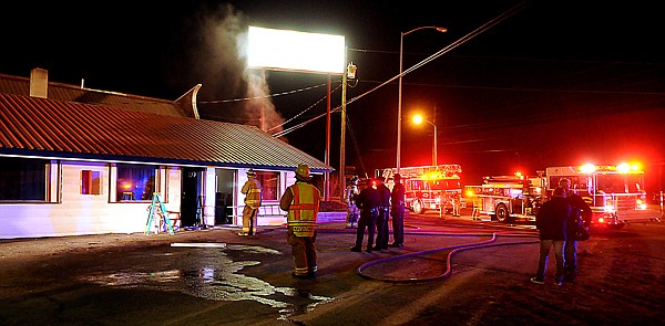 &lt;p&gt;Evergreen and Kalispell fire departments were called to a fire Monday night at the Alpine Inn in Evergreen. The structure fire was called in at 7:23 p.m. when smoke was spotted coming from the roof above rooms 20 and 21.&lt;/p&gt;