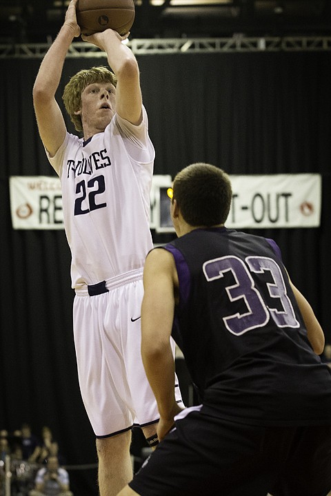 &lt;p&gt;SHAWN GUST/Press Kyle Guice shoots a jumper in the first quarter against Rocky Mountain High School during the state 5A boys basketball tournament at the Idaho Center in Nampa.&lt;/p&gt;