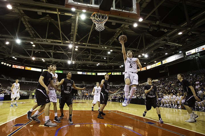 &lt;p&gt;SHAWN GUST/Press Justin Pratt puts up a lay-in against Rocky Mountain High School during the state 5A boys basketball tournament at the Idaho Center in Nampa.&lt;/p&gt;