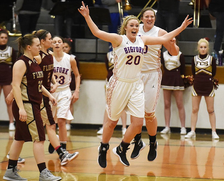&lt;p&gt;Bigfork's Jaime Berg (20) celebrates after the Valkyries' win over Florence on Feb. 27 at Flathead High School. The win clinched a state tournament berth for Bigfork. (Aaric Bryan/Daily Inter Lake)&lt;/p&gt;