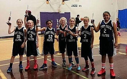 &lt;p&gt;Courtesy photo&lt;/p&gt;&lt;p&gt;The Post Falls Elite fourth-grade AAU girls basketball team placed second at the Spokane Shootout Spring Classic AAU basketball tournament. From left are Jenna Chase, Brooklynn Brennan, Journey Hinz, Joely Gardiner, Sienna Fortune, Katie Berg and KaLiah Frazey.&lt;/p&gt;