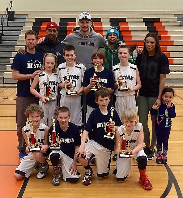 &lt;p&gt;Courtesy photo&lt;/p&gt;&lt;p&gt;The Hoyas 5th grade boys basketball team had one exciting weekend. After going 5-0 to win the Lake City Shootout, the Hoyas traveled to Spokane to compete in the Spokane AAU league championship game, where they finished second, and were able to shake hands and takes pictures with some of their favorite Zag players. In the front row from left are Deacon Kiesbuy, Kolton Mitchell, Jesse Brown and Trey Nipp; second row from left, coach Ryan Nipp, Brodie Beebe, Zach Johnson, Alexander Nipp and Varick Meredith; and back row from left, Gonzaga basketball players Eric McClellan, Domas Sabonis, Josh Perkins and Shaniqua Nilles&lt;/p&gt;