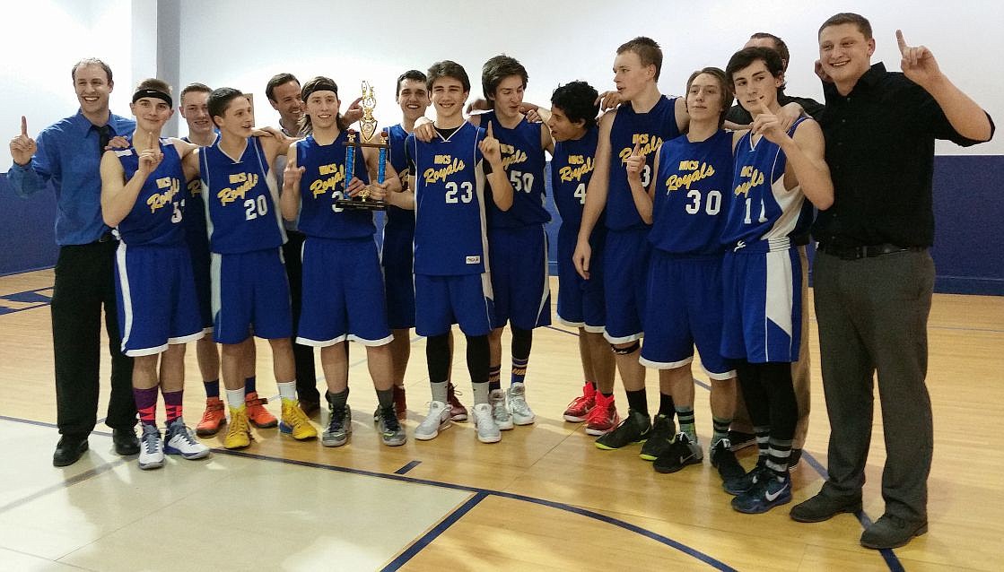 &lt;p&gt;Courtesy photo&lt;/p&gt;&lt;p&gt;The North Idaho Christian School boys basketball team took first place at the Mountain Christian League tournament Feb. 13 in Pullman. This was the boys&#146; varsity first championship in the 17-year history of the Mountain Christian League. In the front row from left are Perrin Fish, Cross Pilgrim, John Connelly, Luke Armstrong, Nick Beck and Brack Brennan; and back row from left, coach Nate Baughman, Darian Kelly, coach James Noel, Brandon Schwintek, Dillon Walker, Kobe Cottier, Garrett White, coach Zach White and coach Shawn Thompson.&lt;/p&gt;