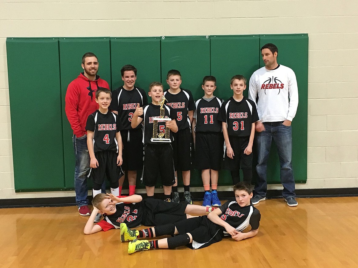 &lt;p&gt;Courtesy photo&lt;/p&gt;&lt;p&gt;The River City Running Rebels AAU boys basketball team placed third in the sixth-grade division at the Lake City Shootout. In the front row from left are Tucker Gibbar and Jack Sciorintino; second row from left, Ryan Burnside and Caleb Schroeder; and back row from left, coach Austen, Matt Bangs, Chase Berg, Tyson Rutherford, Devyn Ivankovich and coach Shaun Leary.&lt;/p&gt;