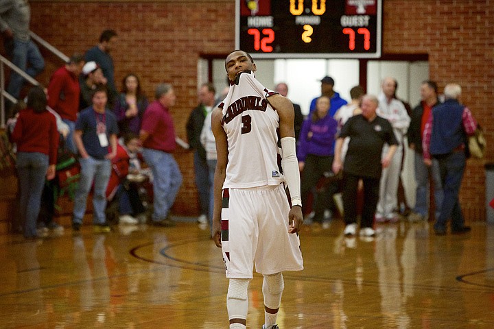 &lt;p&gt;JEROME A. POLLOS/Press North Idaho College's Jalil Abdul-Bassit walks off the court after his team lost to Snow College.&lt;/p&gt;