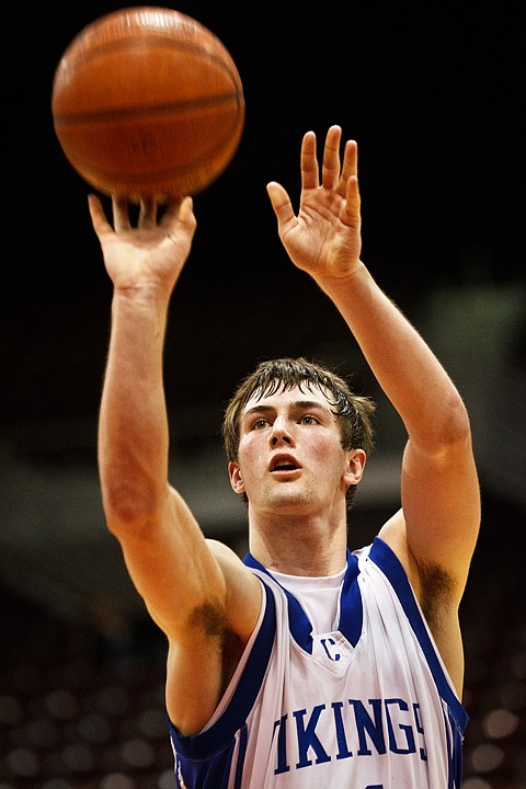 SHAWN GUST/Press

Chad Chalich puts a point on the boards with a free-throw after being fouled in the second half.