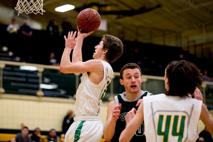 &lt;p&gt;Lakeland forward Dan McDevitt takes a jumpshot at the first 4A state basketball state game against Burley on Thursday, March 3, 2016 at Borah High School in Boise. Burley defeated Lakeland 56-45.&lt;/p&gt;