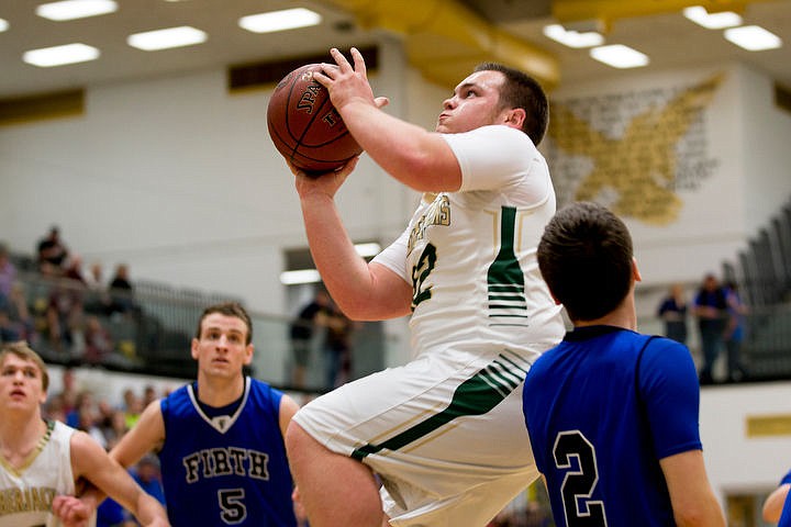 &lt;p&gt;St. Maries guard Dakota Wilson soars towards the basket at the 2A state semifinal game on Friday at Capital High School in Boise. St. Maries fell to Firth 58-26. PURCHASE PHOTO: www.cdapress.com/photos&lt;/p&gt;