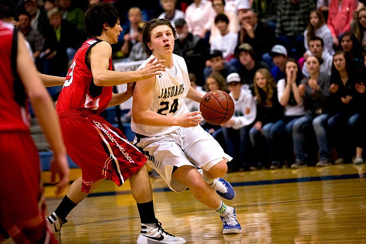 &lt;p&gt;Genesis Prep guard Jonny Hillman looks towards the basket as he's defended by Council wing JT Mahon at the 1A Division II semifinal game on Friday, March 4, 2016 at Caldwell High School in Caldwell, Idaho. Genesis Prep fell to Council, 48-39, ending their chance at the state title. PURCHASE PHOTO: www.cdapress.com/photos&lt;/p&gt;