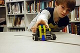 Students learn teamwork through robotics