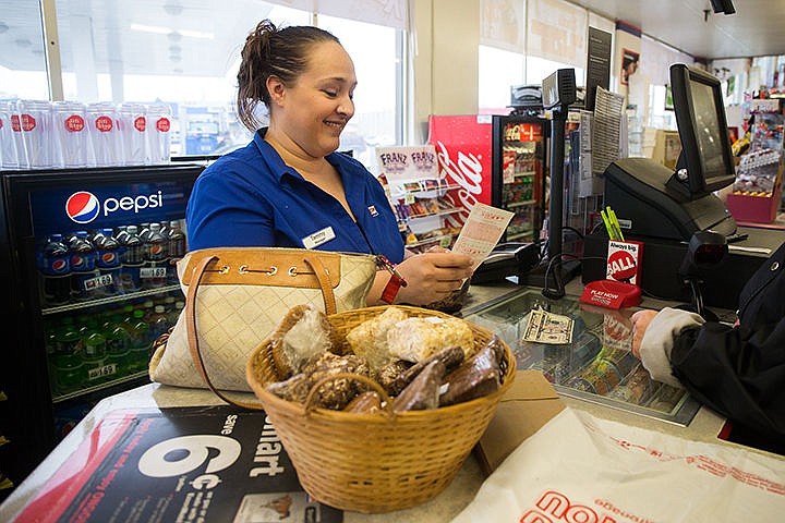 &lt;p&gt;Tammy Swamstorm, manager of Coeur d&#146;Alene Jifi Stop, buys $10 worth of Powerball tickets at the end of her shift on Wednesday afternoon. The Powerball jackpot is an estimated $500,000,000, the third largest in the game&#146;s history and the fifth largest in the history of the world.&lt;/p&gt;