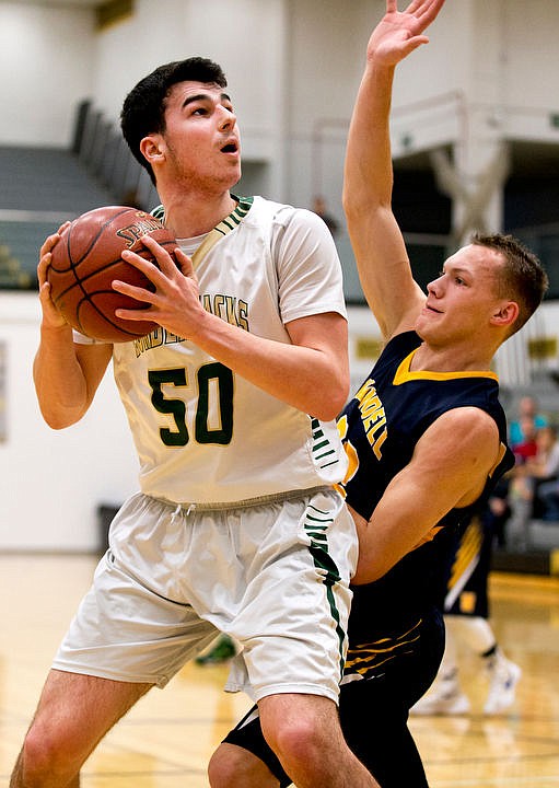 &lt;p&gt;St. Maries post Brady Martin looks towards the basket as Wendell guard Johnny Lancaster defends at the 2A state third place game on Saturday at Capital High School in Boise, Idaho. St. Maries fell to Wendell, 71-62. PURCHASE PHOTO: www.cdapress.com/photos&lt;/p&gt;