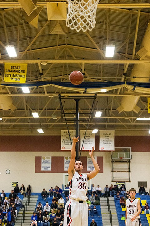 &lt;p&gt;Lakeside High&#146;s Jordan Nilson lobs up a free throw in the first half.&lt;/p&gt;