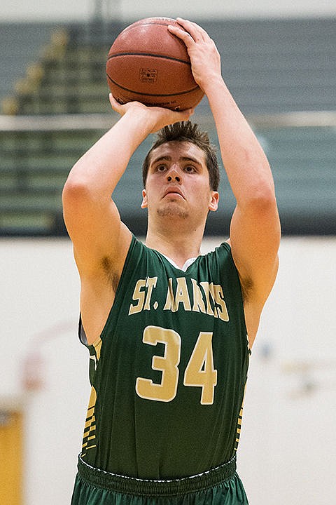 &lt;p&gt;St. Maries post Logan Feasline prepares for a free throw against Declo.&lt;/p&gt;