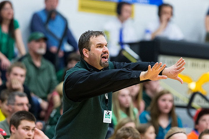 &lt;p&gt;St. Maries High School head basketball coach Bryan Chase shouts instructions to his players in the fourth quarter.&lt;/p&gt;