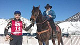 Skijoring fanatic Ping back in the saddle