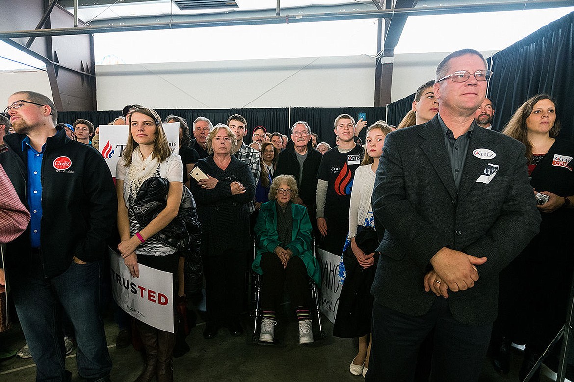&lt;p&gt;SHAWN GUST/Press Supporters listen to Sen. Cruz at the rally on Saturday.&lt;/p&gt;