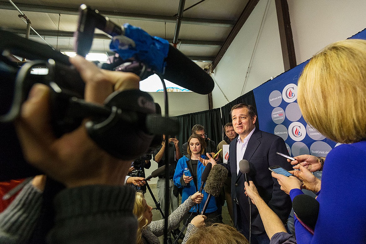 &lt;p&gt;SHAWN GUST/Press Sen. Ted Cruz answers questions from local and national media outlets after speaking to supporters.&lt;/p&gt;