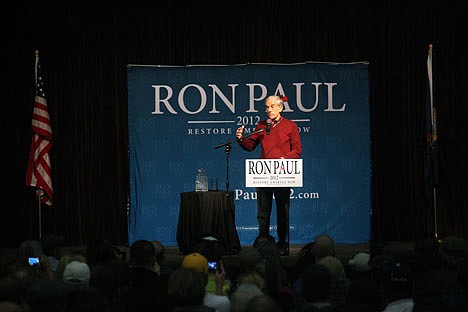 &lt;p&gt;Republican presidential candidate Rep. Ron Paul, R-Texas, speaks at a campaign event at the Bonner County Fairgrounds, Monday, March 5, 2012, in Sandpoint, Idaho. (AP Photo/Matt Mills McKnight)&lt;/p&gt;