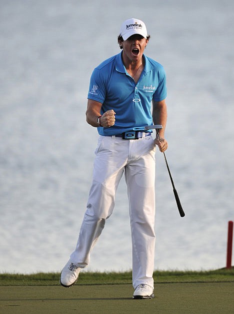 &lt;p&gt;Rory McIlroy, of Northern Ireland, reacts after winning the Honda Classic golf tournament in Palm Beach Gardens, Fla., Sunday, March 4, 2012. McIlroy became the top-ranked golfer in the world. (AP Photo/Rainier Ehrhardt)&lt;/p&gt;