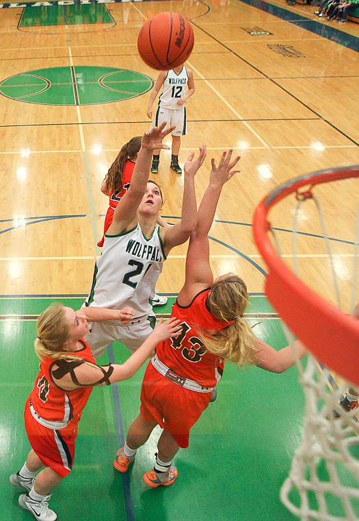 &lt;p&gt;Glacier senior Cassi Hashley (21) puts up a shot Friday night during Glacier's victory over Flathead at Glacier High School. March 7, 2014 in Kalispell, Montana. (Patrick Cote/Daily Inter Lake)&lt;/p&gt;