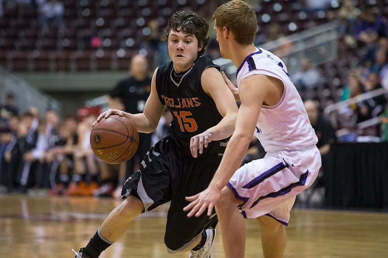 &lt;p&gt;Max McCullough works his way around a Rocky Mountain player.&lt;/p&gt;