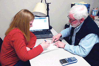 &lt;p&gt;Karla Reynolds and Tom Wheatley work through some math problems at North Idaho College&#146;s Sandpoint campus. (Photo by CAMERON RASMUSSON)&lt;/p&gt;