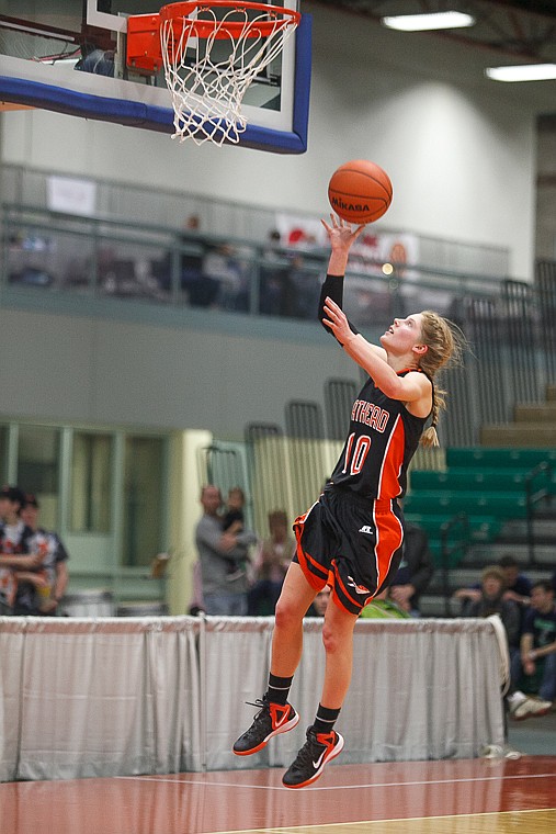 &lt;p&gt;Flathead junior Emma Andrews (10) lays the ball in on a fast break Friday afternoon during Flathead's matchup against Billings Senior on the second day of the Class AA state basketball tournament at Four Seasons Arena in Great Falls. Friday, March 8, 2013 in Great Falls, Montana. (Patrick Cote/Daily Inter Lake)&lt;/p&gt;