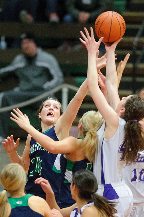 &lt;p&gt;Glacier sophomore forward Katie Wiley (24) stretches for a rebound Thursday afternoon during the first half of Glacier's matchup against Butte in the first game of the Class AA State Championship in Great Falls. Thursday, March 7, 2013 in Great Falls, Montana. (Patrick Cote/Daily Inter Lake)&lt;/p&gt;