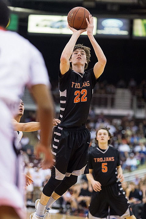 &lt;p&gt;Post Falls&#146; Dalton Thompson puts up a first half jump shot.&lt;/p&gt;