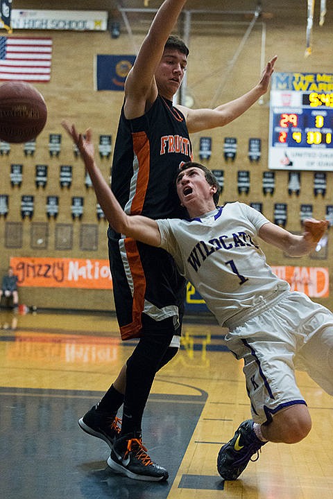 &lt;p&gt;Kellogg High School&#146;s Gus Colburn is fouled while taking a shot in the second half.&lt;/p&gt;