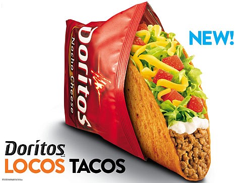 &lt;p&gt;This photo provided by Taco Bell shows a new advertisement for Doritos Locos Tacos shells. The Mexican-style chain rolls out the Doritos Locos Tacos shells at midnight on Wednesday, March 7, 2012 at its nearly 5,600 restaurants nationwide. The fast-food chain, a unit of Yum Brands Inc., calls it the biggest product launch in its 50-year history. (AP Photo/Taco Bell)&lt;/p&gt;