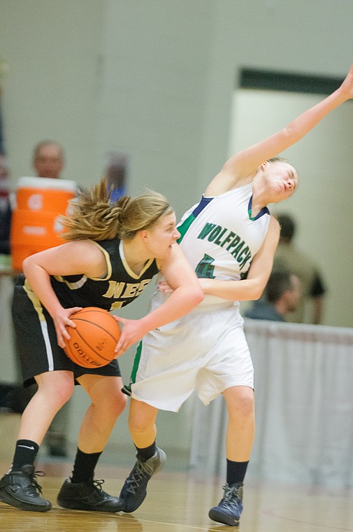 &lt;p&gt;Glacier freshman guard Hailee Bennett (4) falls back after being hit in the nose Friday afternoon during Glacier's matchup against Billings West on the second day of the Class AA state basketball tournament at Four Seasons Arena in Great Falls. Friday, March 8, 2013 in Great Falls, Montana. (Patrick Cote/Daily Inter Lake)&lt;/p&gt;