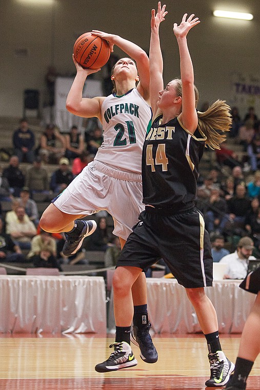 &lt;p&gt;Glacier junior center Cassidy Hashley (21) puts up a shot Friday afternoon during Glacier's matchup against Billings West on the second day of the Class AA state basketball tournament at Four Seasons Arena in Great Falls. Friday, March 8, 2013 in Great Falls, Montana. (Patrick Cote/Daily Inter Lake)&lt;/p&gt;