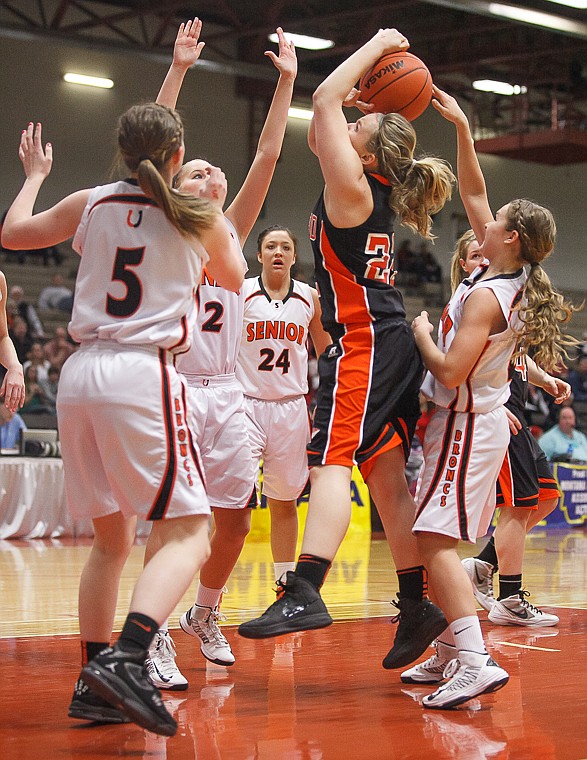 &lt;p&gt;Flathead senior Jessika Abbrescia (22) has her shot blocked from behind Friday afternoon during Flathead's matchup against Billings Senior on the second day of the Class AA state basketball tournament at Four Seasons Arena in Great Falls. Friday, March 8, 2013 in Great Falls, Montana. (Patrick Cote/Daily Inter Lake)&lt;/p&gt;