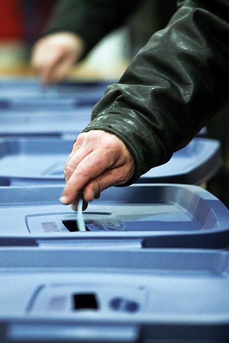 &lt;p&gt;Sandpoint residents cast their votes during a Super Tuesday caucus in Bonner County at Sandpoint High School in Sandpoint, Idaho.&lt;/p&gt;