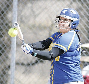&lt;p&gt;Junior Staci Regh's base hit scores 1 (10-0 Loggers) bottom of the 4th vs. Timberlake Tigers 4-5-14&lt;/p&gt;