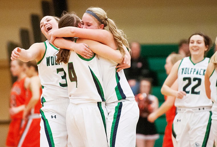 &lt;p&gt;Glacier girls celebrate their victory over Flathead on Friday night at Glacier High School.&#160;&lt;/p&gt;