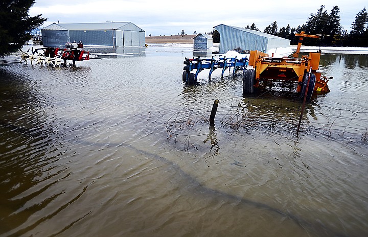 &lt;p&gt;High water spreads across a farm at 970 Columbia Falls Stage Road.&lt;/p&gt;