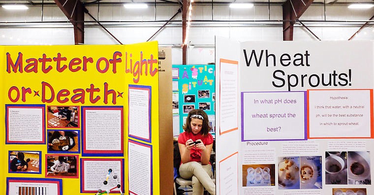 &lt;p&gt;Samantha Drucker plays on her phone while waiting for judging Tuesday afternoon during the Flathead County Science Fair in the Expo Building at the Flathead County Fairgrounds.. March 4, 2014 in Kalispell, Montana. (Patrick Cote/Daily Inter Lake)&lt;/p&gt;