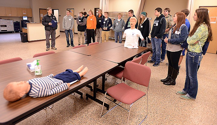 &lt;p&gt;Mike McGarvey, left, leads a group of STEM students from Columbia Falls, Flathead and Glacier high school tour the Rebecca Chaney Broussard Center for Nursing and Health Science at the College for a Day event at Flathead Valley Community College on Tuesday, March 4. More than 700 high school students from around the area made it out for the event. (Brenda Ahearn/Daily Inter Lake)&lt;/p&gt;