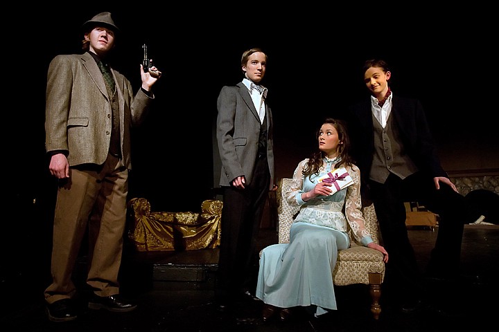 &lt;p&gt;Coeur d'Alene Charter Academy drama students, from left, Clyde Mooney, Mitch Shellman, Alyssa Kimm, and Jacob Crotinger will perform &quot;Sherlock Holmes&quot; Mar. 12 and 13 at the Lake City Playhouse in Coeur d'Alene.&lt;/p&gt;