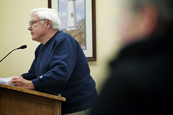 &lt;p&gt;Jim Clark asks the Coeur d&#146;Alene School District Board of Trustees for clarification regarding the recent levy election ballot and vote counting procedure during an emergency meeting of the board Thursday.&lt;/p&gt;