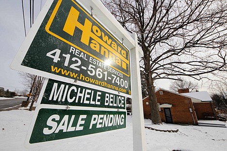 &lt;p&gt;A home with a sale pending sign, in Mount Lebanon, Pa., on Jan. 20.&lt;/p&gt;