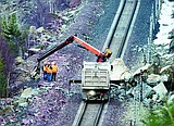 Boulders block tracks: Line near West Glacier reopened after four hours